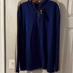 Chaps Navy and Beige Men's Hoodie